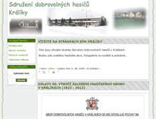 Tablet Screenshot of hasici.kraliky.info